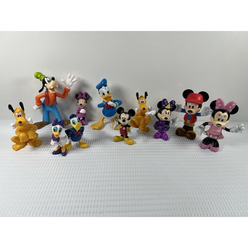 Disney Mickey Mouse Mixed Figure Lot Of 5 Minnie & Mickey